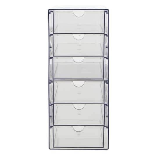 Clear 6-Piece Storage Drawers by Simply Tidy Clear 6-Piece Storage Drawers by Simply Tidy